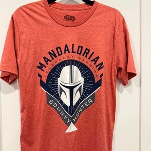 Fifth Sun Coral Red Mandalorian Helmet Graphic Tee
